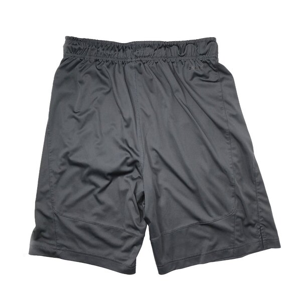 Nike Pro Dri-Fit Youth Shorts Grey Loose Drawstring Elastic Waist Swoosh Pocket - Picture 2 of 13